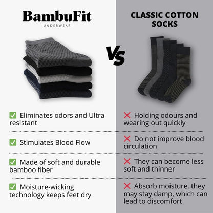 Premium Bamboo Fibre Socks - BUY 5 GET 5 FREE